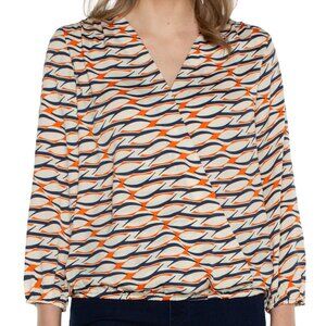 Liverpool V-Neck Surplice Front Blouse
